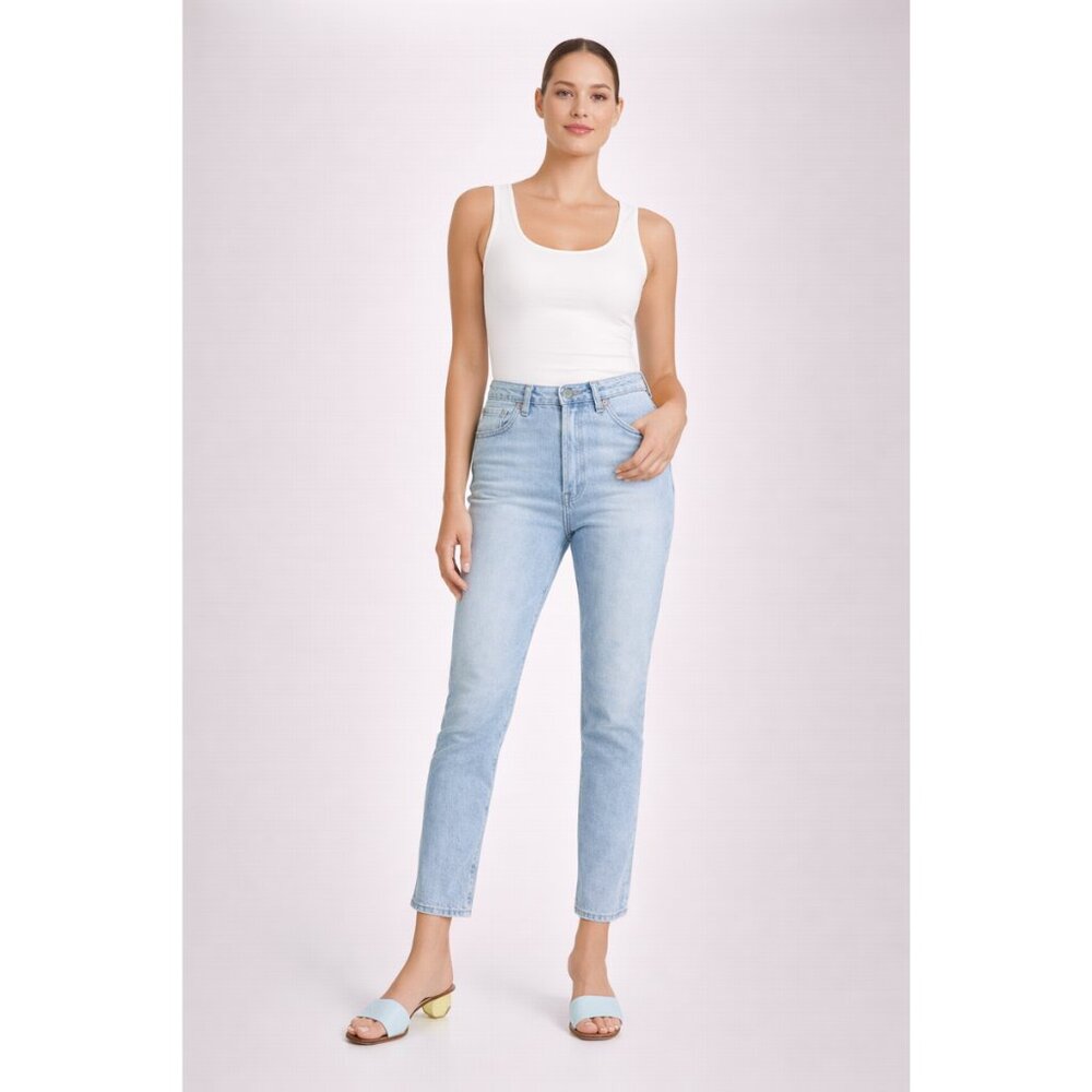 NWT Agolde Remy High Rise Straight Jeans Collision